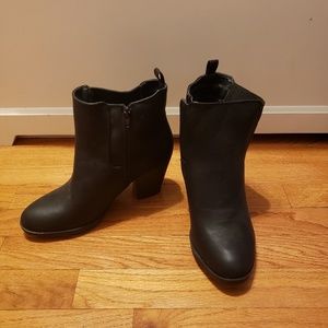 Black booties (WIDE FOOT)